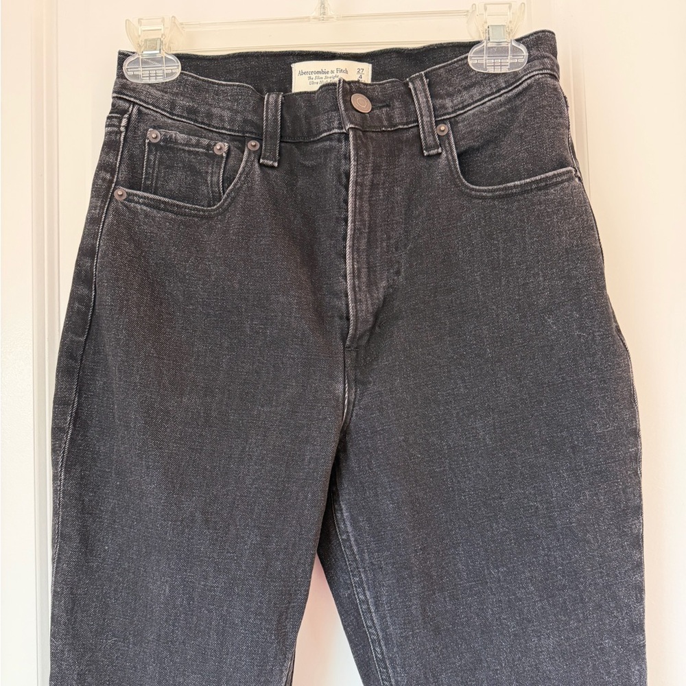 Size 27/4 Abercrombie & Fitch The Slim Straight Ultra High Rise Jeans - Picture 6 of 11